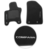 Jogo de Tapete Carpete Compass 2016 a 2025 Preto Fixação Original Jogo de Tapete Carpete Compass 2016 a 2025 Preto Fixação Original